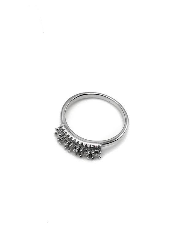 Anillos plata fino linea circones medianos y pequeños