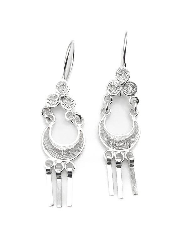 Aretes plata candonga pequeña