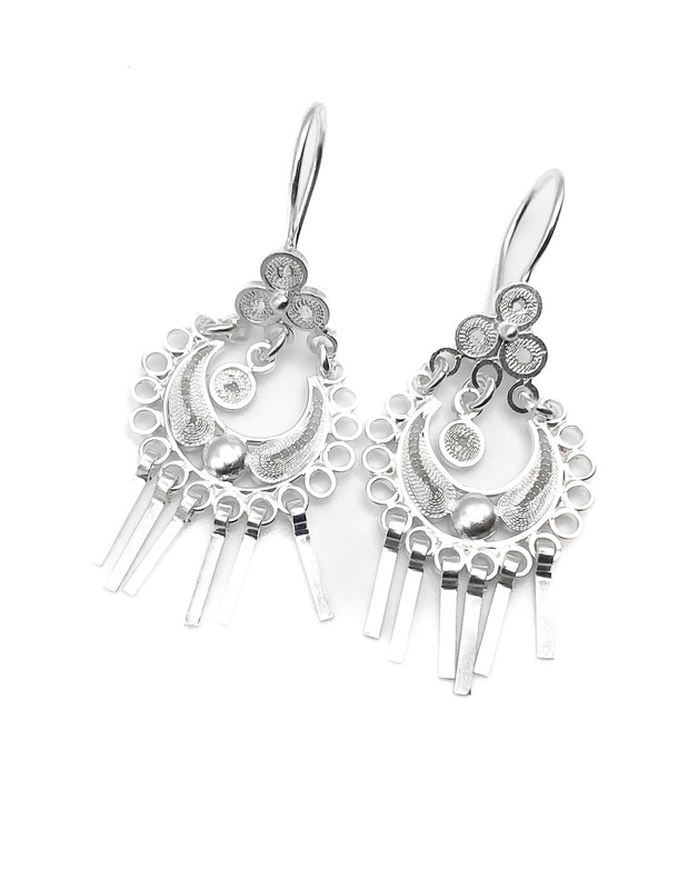 Aretes plata candonga mediana