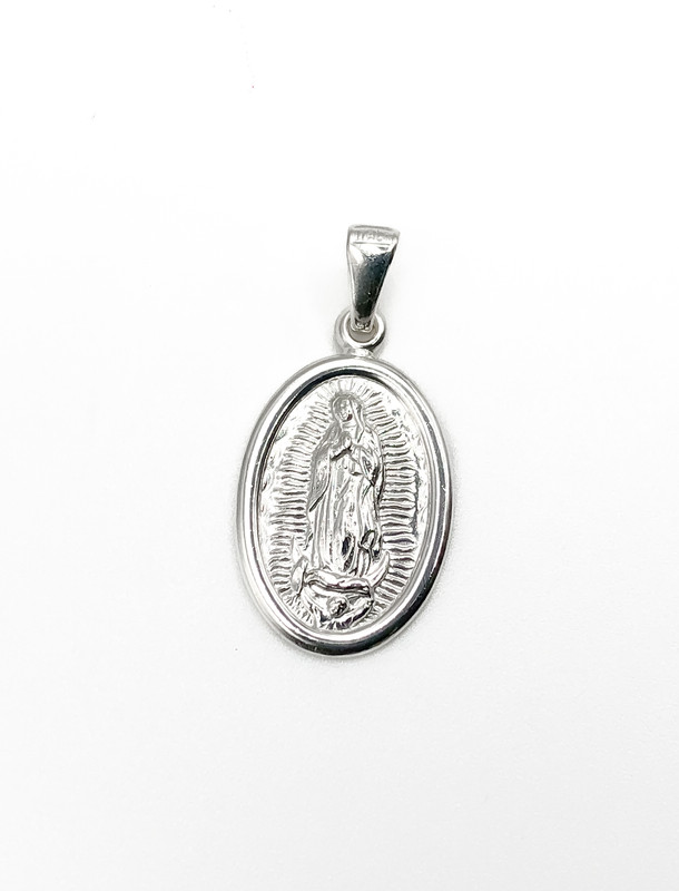 Dijes plata virgen guadalupe 2cm