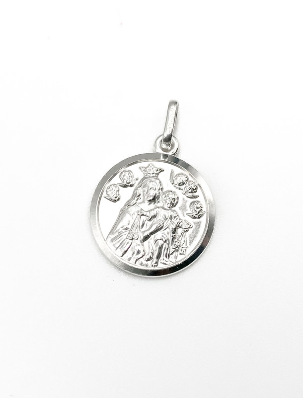 Dijes plata virgen del carmen 2cm