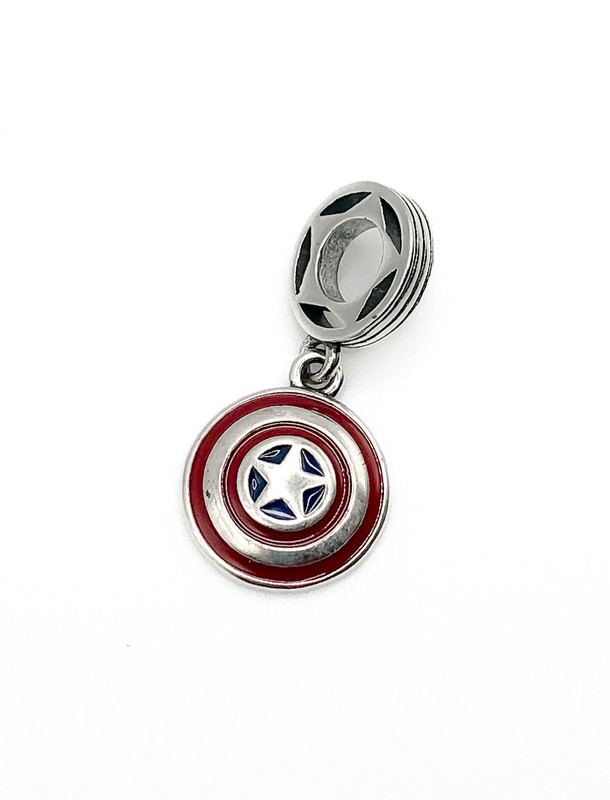 Dijes plata capitan america