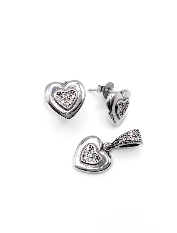 Juegos plata corazon enjoye blanco a presion