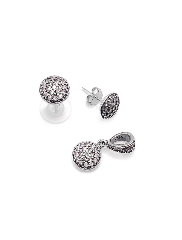 Juegos plata redondo bisel enjoye a presion