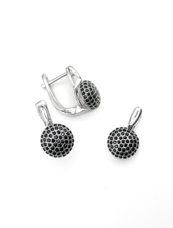 Juegos plata bola de fuego enjoye negro patente