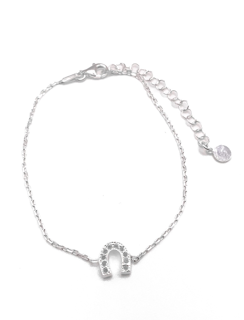 Pulseras plata herradura enjoyado