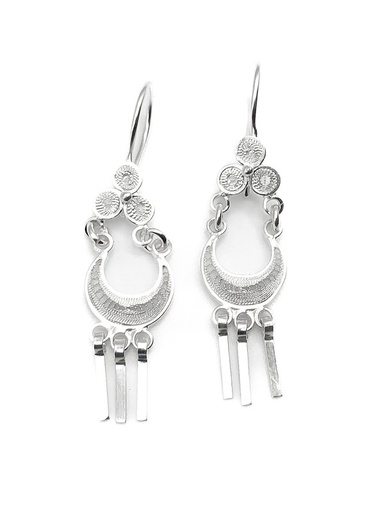 [E0184] Aretes plata candonga pequeña