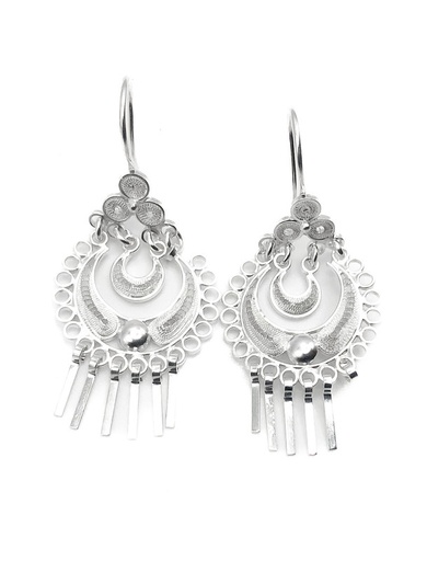 [E0202] Aretes plata candonga grande