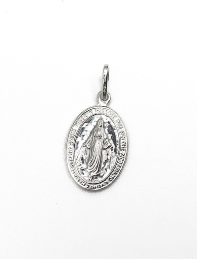 [P0047] Dijes plata virgen inmaculada 1.5cm