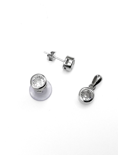 [S0053] Juegos plata punto de luz blanco a presion