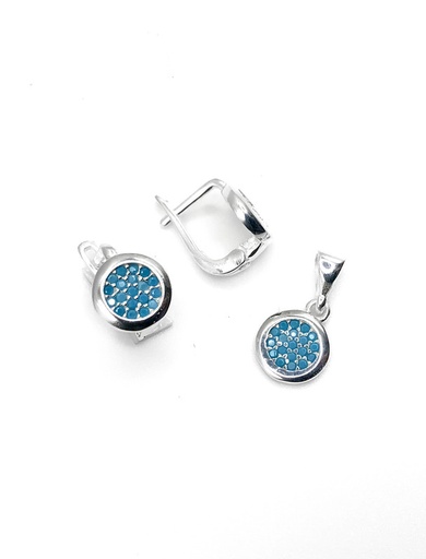 [S0320] Juegos plata redondo bisel enjoye blanco a patente