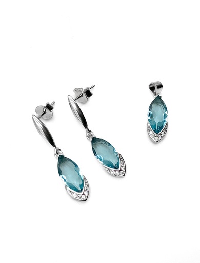 [S0370] Juegos plata rombo petroleo circon v a presion