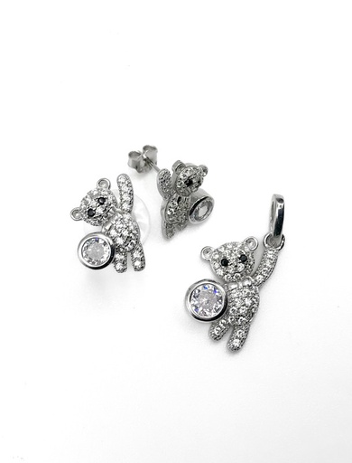 [S0425] Juegos plata oso enjoye punto luz a presion