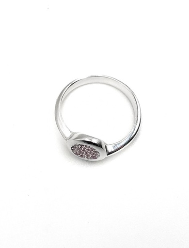 [R0055] Anillos plata redondo lila