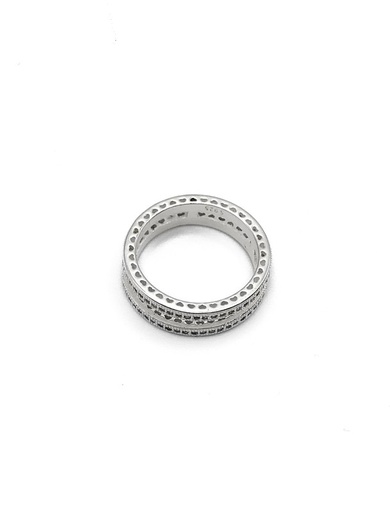 [R0343] Anillos plata doble aro unidos