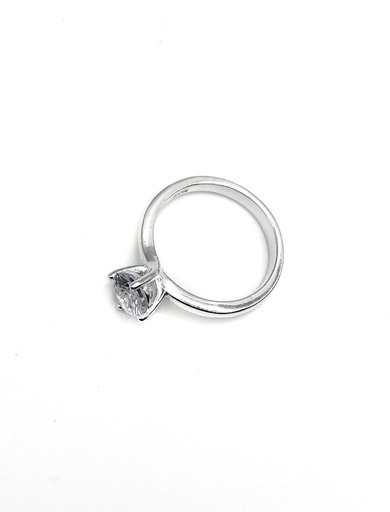 [R0370] Anillos plata solitario liso