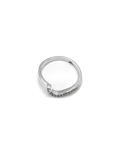 Anillos plata flor redonda con piedras de colores